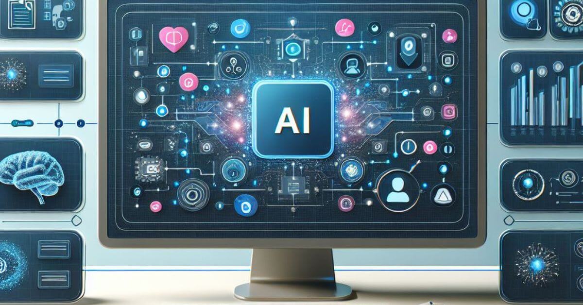 An iMac with AI-powered learning platforms
